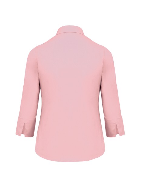 KARIBAN Chemise popeline polycoton manches 3/4 entretien facile femme /api/colors/e6e01a9e-32a8-4240-a2ea-a7c5187399a7 personnalisable