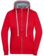 Sweaters & hoodies JAMES & NICHOLSON Ladies` Lifestyle Zip-Hoody voor bedrukking &amp; borduring