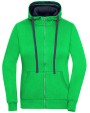 Sweaters & hoodies JAMES & NICHOLSON Ladies` Lifestyle Zip-Hoody voor bedrukking &amp; borduring
