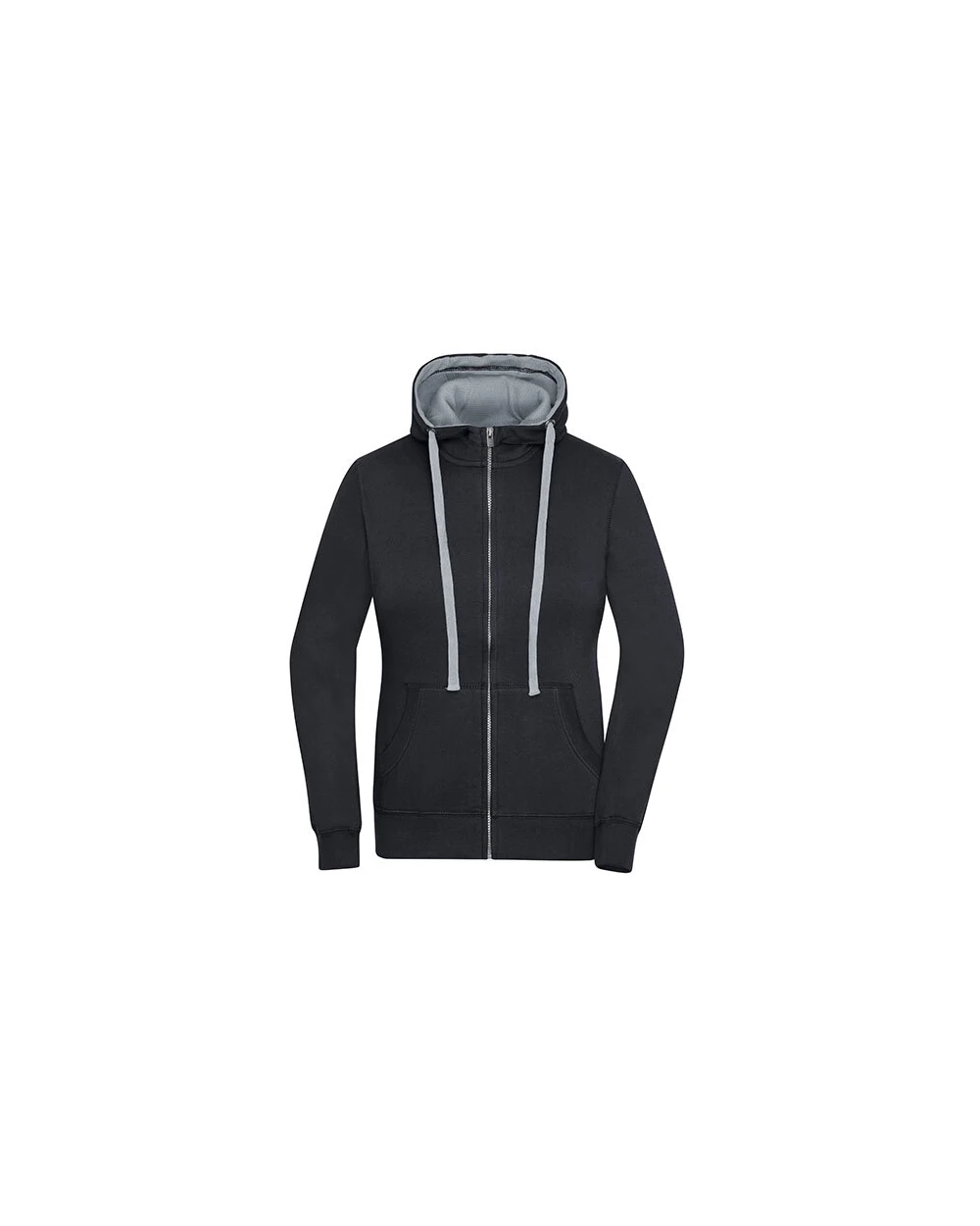 Sweaters & hoodies JAMES & NICHOLSON Ladies` Lifestyle Zip-Hoody voor bedrukking &amp; borduring