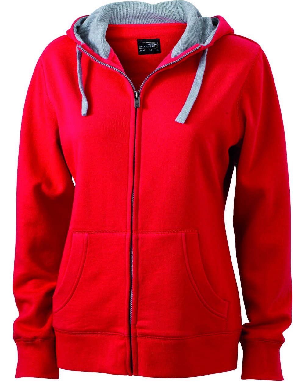 JAMES & NICHOLSON Ladies´ Lifestyle Zip-Hoody Sweatshirts personalisierbar