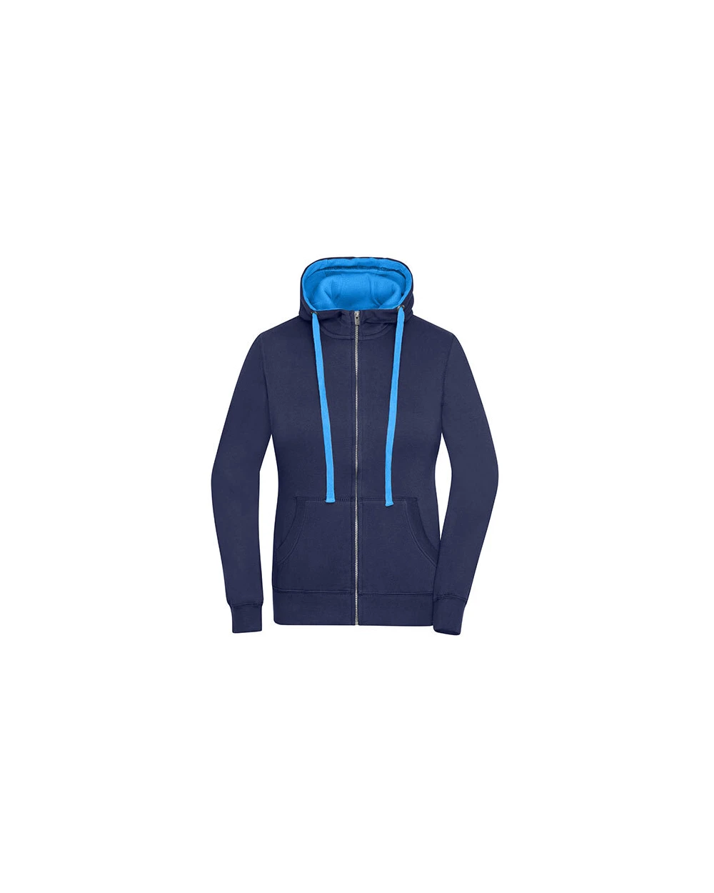Sweaters & hoodies JAMES & NICHOLSON Ladies` Lifestyle Zip-Hoody voor bedrukking &amp; borduring