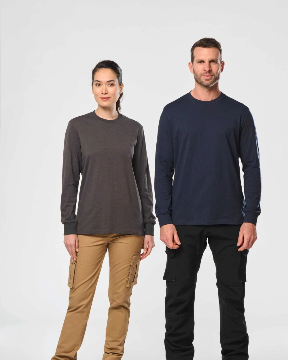 T-shirts WK. DESIGNED TO WORK Ecologisch uniseks T-shirt met lange mouwen voor bedrukking &amp; borduring