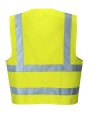 Gilets de sécurité personnalisable PORTWEST Gilet deux bandes et bretelles de haute visibilité (C470)