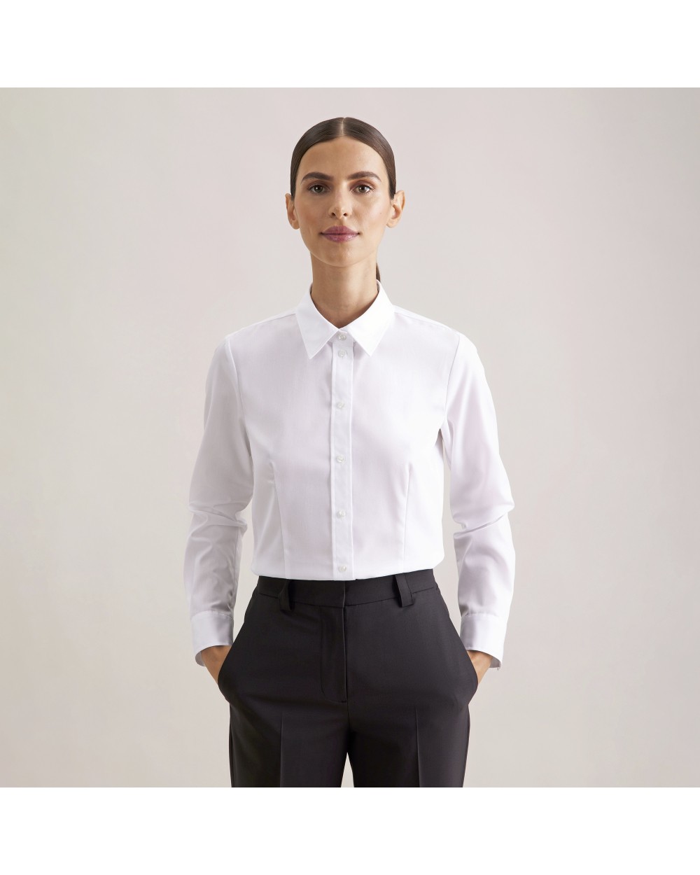Hemden SEIDENSTICKER Women´s Blouse Regular Fit Oxford Longsleeve voor bedrukking &amp; borduring