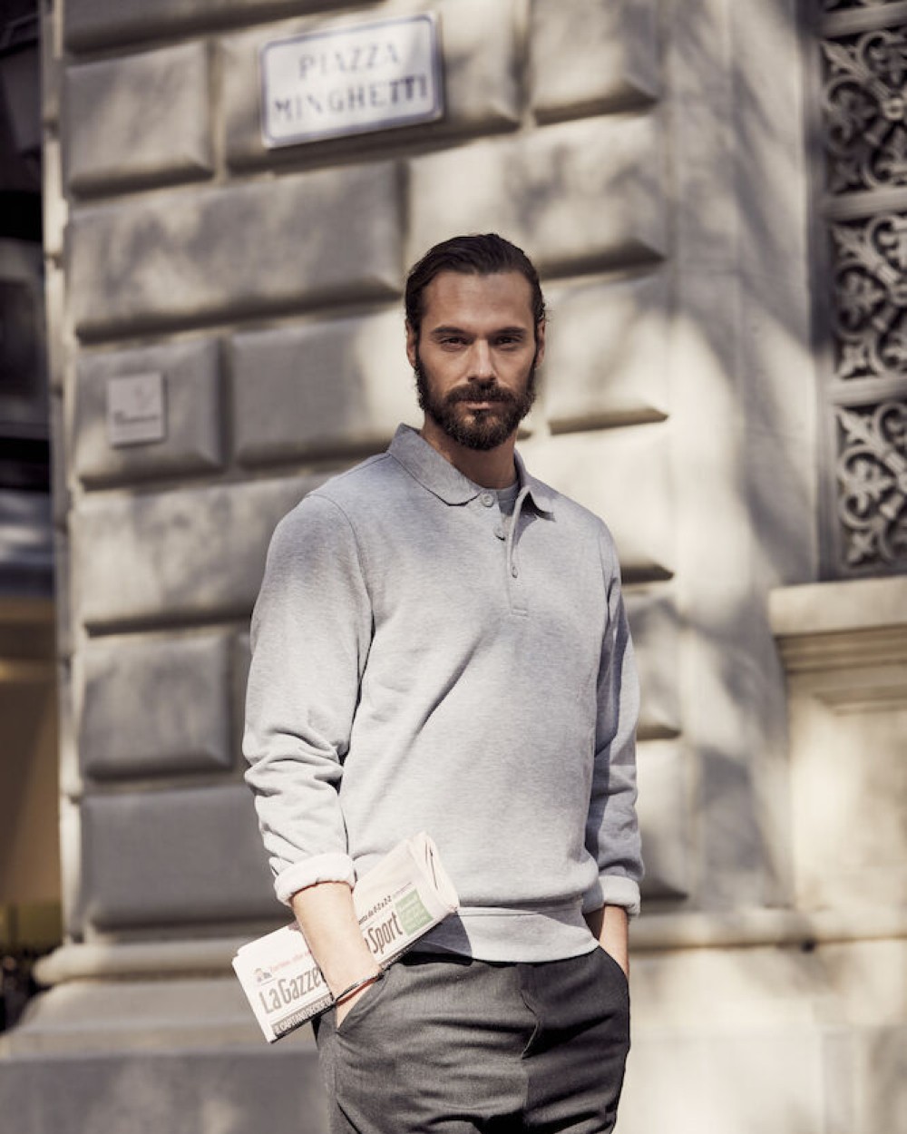 Sweaters & hoodies CLIQUE Basic Polo Sweater voor bedrukking &amp; borduring