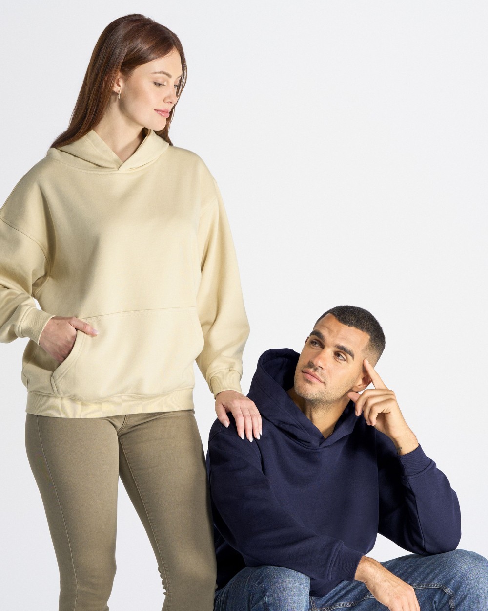 Sweat-shirts personnalisable JHK KANGAROO OVERSIZE UNISEX
