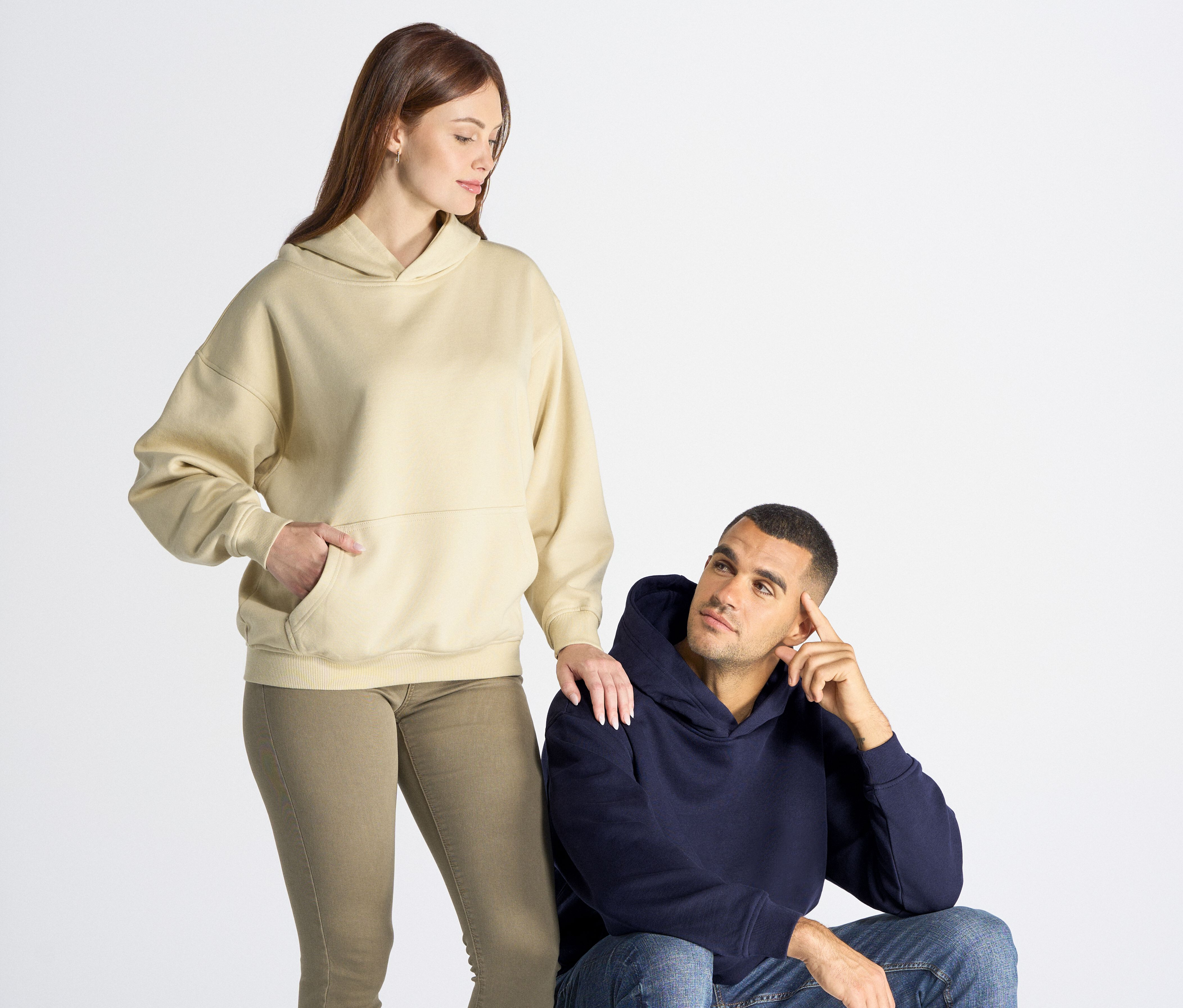 Sweat-shirts personnalisable JHK KANGAROO OVERSIZE UNISEX