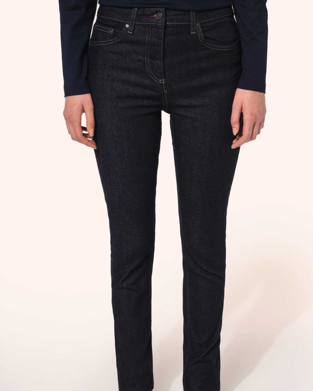 Broeken KARIBAN Damesjeans voor bedrukking &amp; borduring