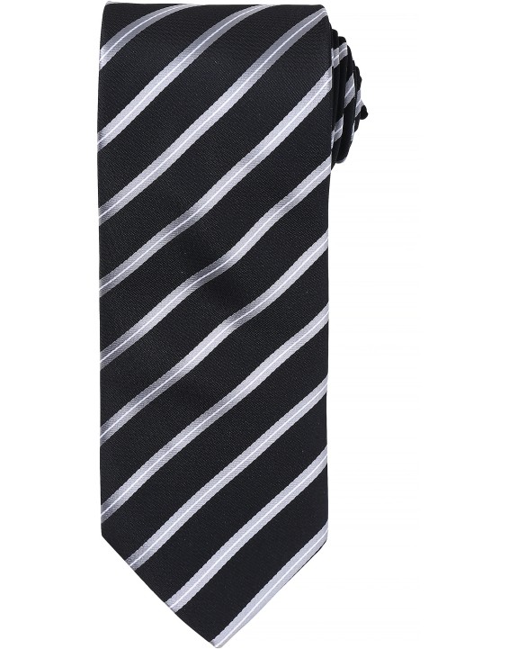 Bandanas, Foulards & Cravates personnalisable PREMIER Cravate rayée "Sport"