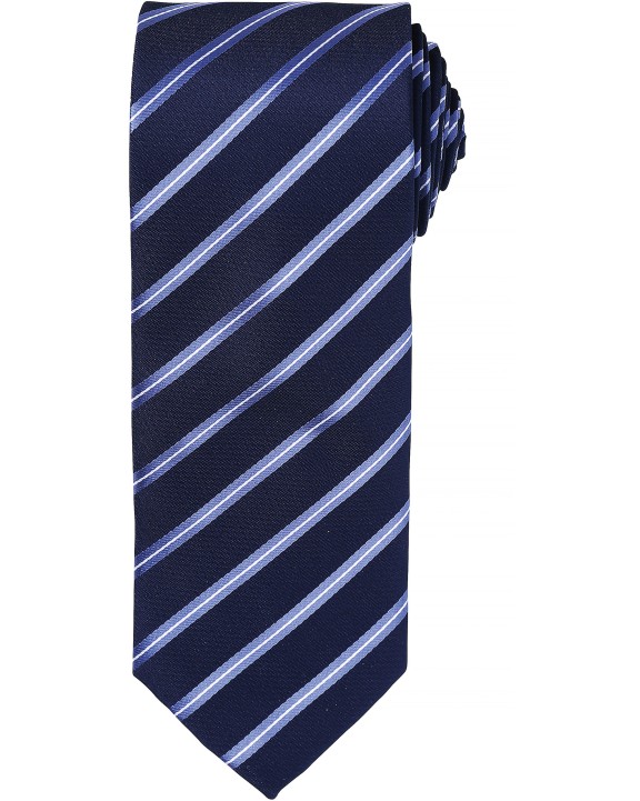 Bandanas, Foulards & Cravates personnalisable PREMIER Cravate rayée "Sport"