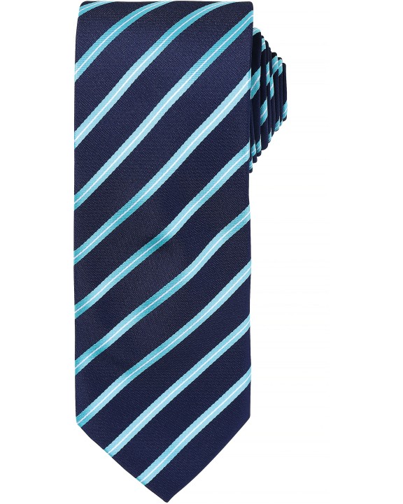 Bandanas, Foulards & Cravates personnalisable PREMIER Cravate rayée "Sport"