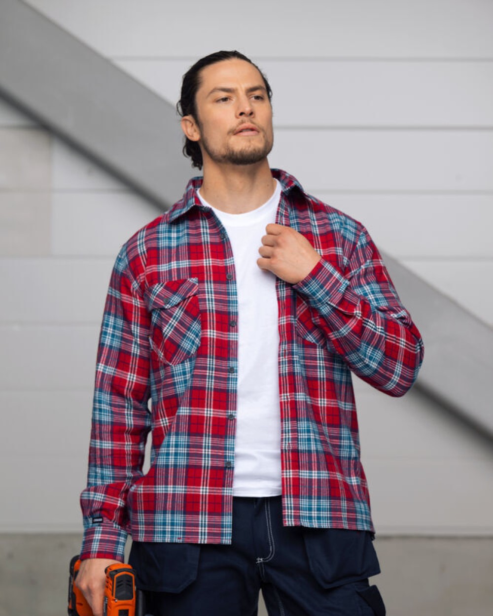 Hemden JOBMAN 5138 Flannel Shirt voor bedrukking &amp; borduring