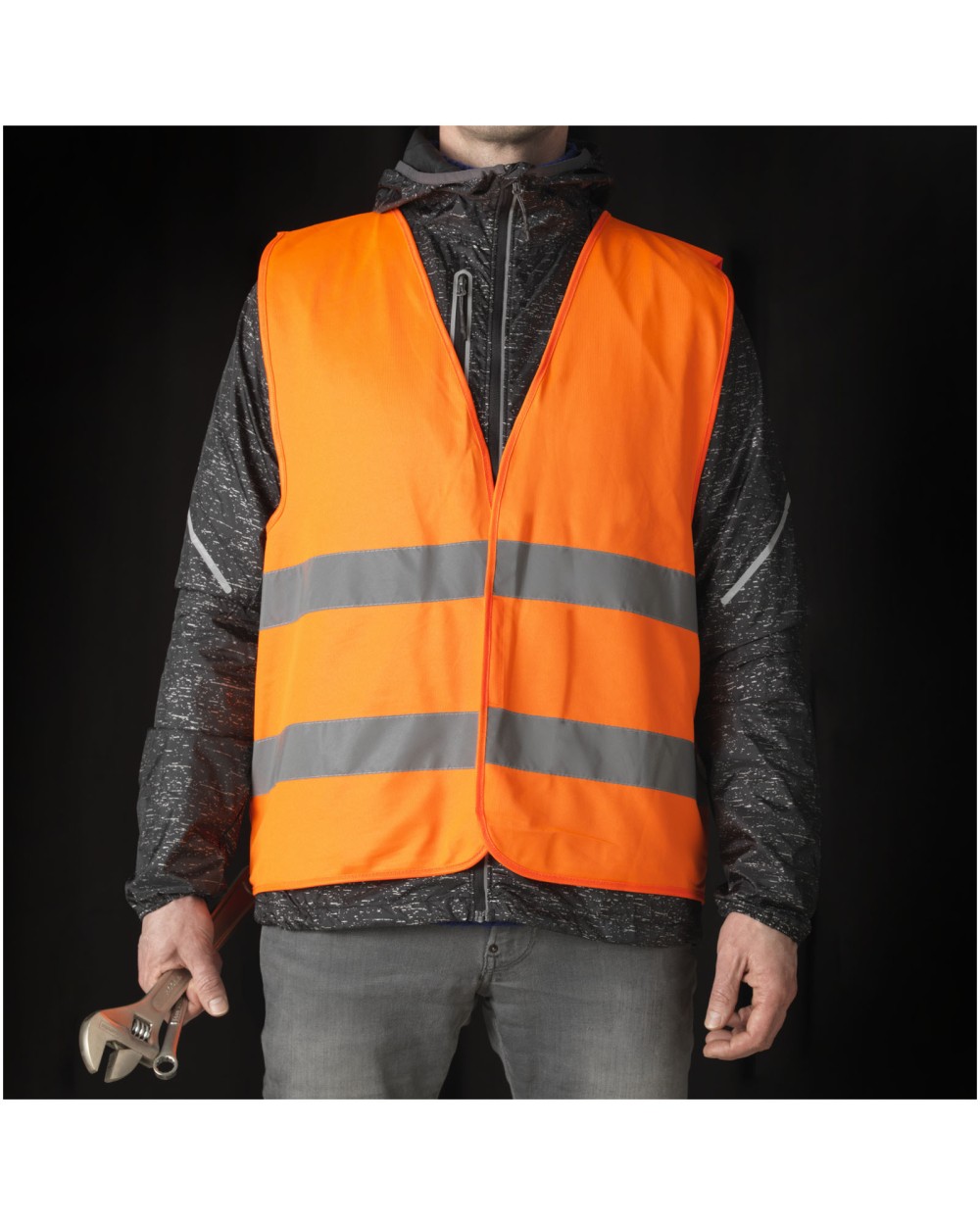 4DO RFX™ See-me Sicherheitsweste für den professionellen Einsatz XL Warnwesten personalisierbar