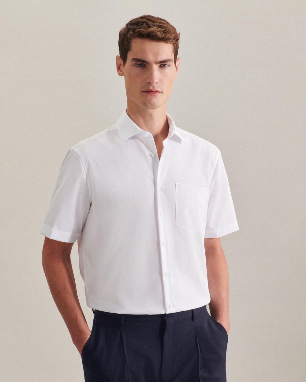 SEIDENSTICKER Seidensticker Regular Fit 1/2 Business Kent Hemden personalisierbar