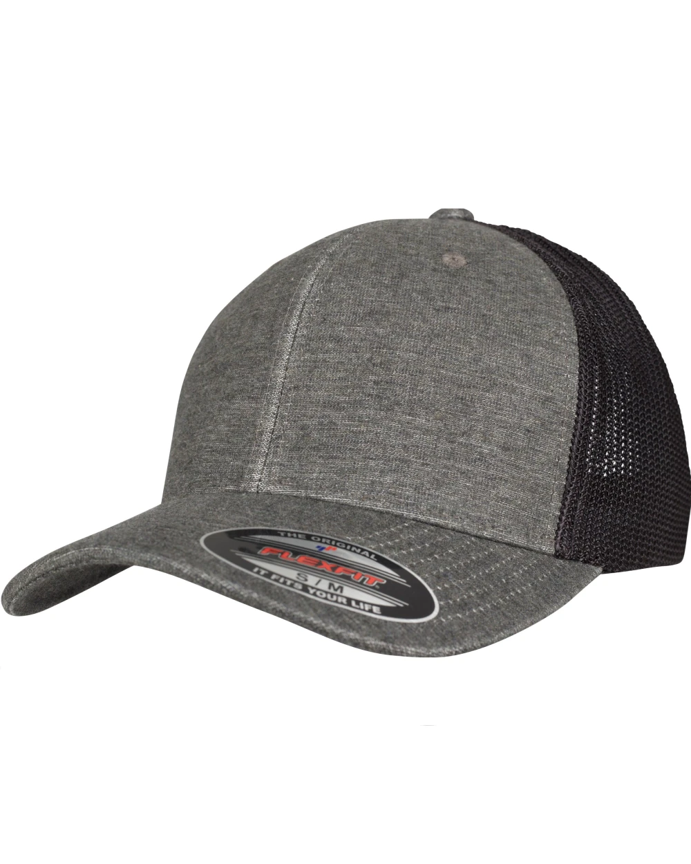 FLEXFIT RETRO TRUCKER MELANGE CAP Kappen personalisierbar