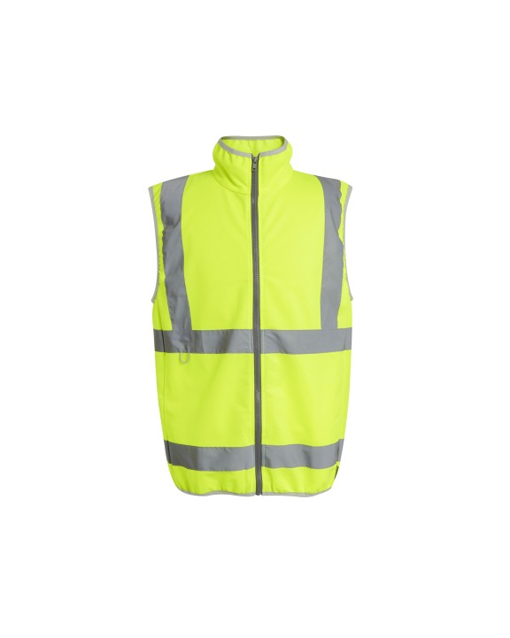 REGATTA HI-VIS PRO FULL ZIP GILET Warnwesten personalisierbar