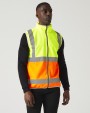 REGATTA HI-VIS PRO FULL ZIP GILET Warnwesten personalisierbar