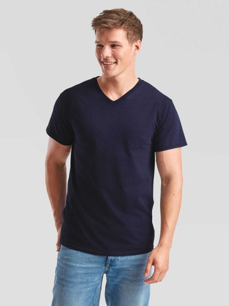 T-Shirts à personnaliser FOL T-shirt homme col v Valueweight (61-066-0) 