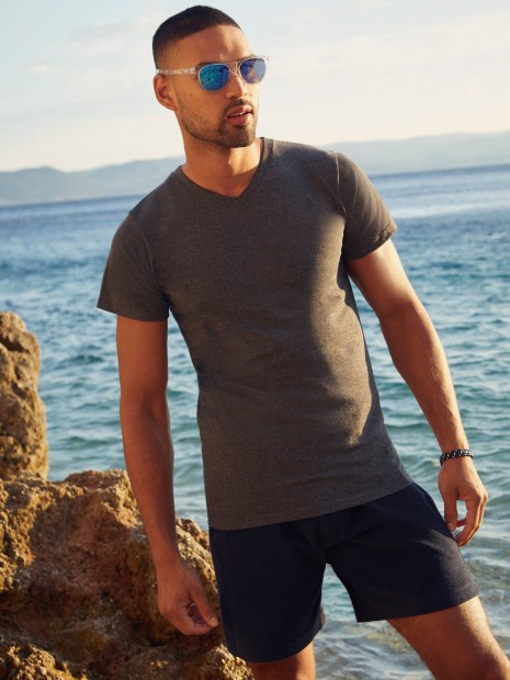 T-Shirts à personnaliser FOL T-shirt homme col v Valueweight (61-066-0) 