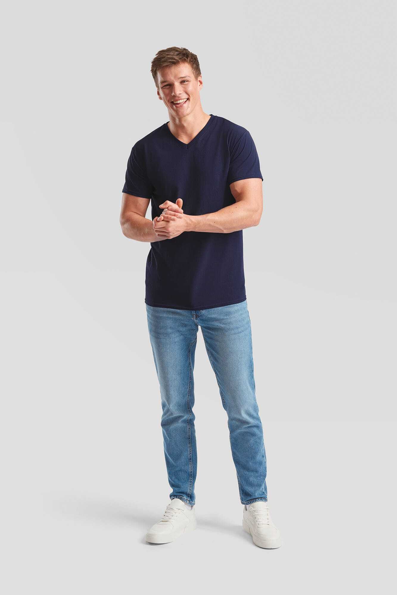 T-Shirts personnalisable FOL T-shirt homme col v Valueweight (61-066-0)