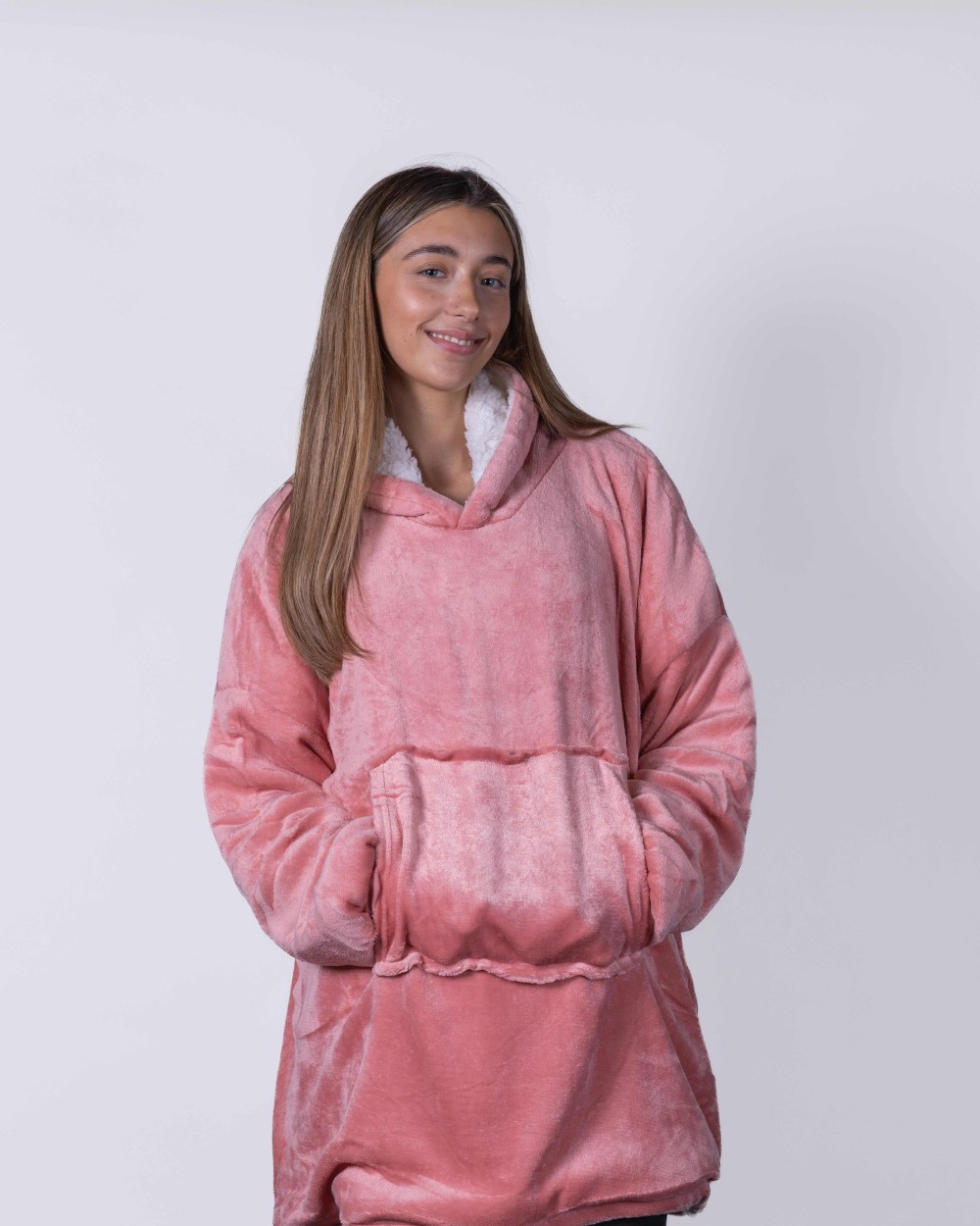 RIBBON The Ribbon oversized cosy reversible sherpa hoodie Sweatshirts personalisierbar