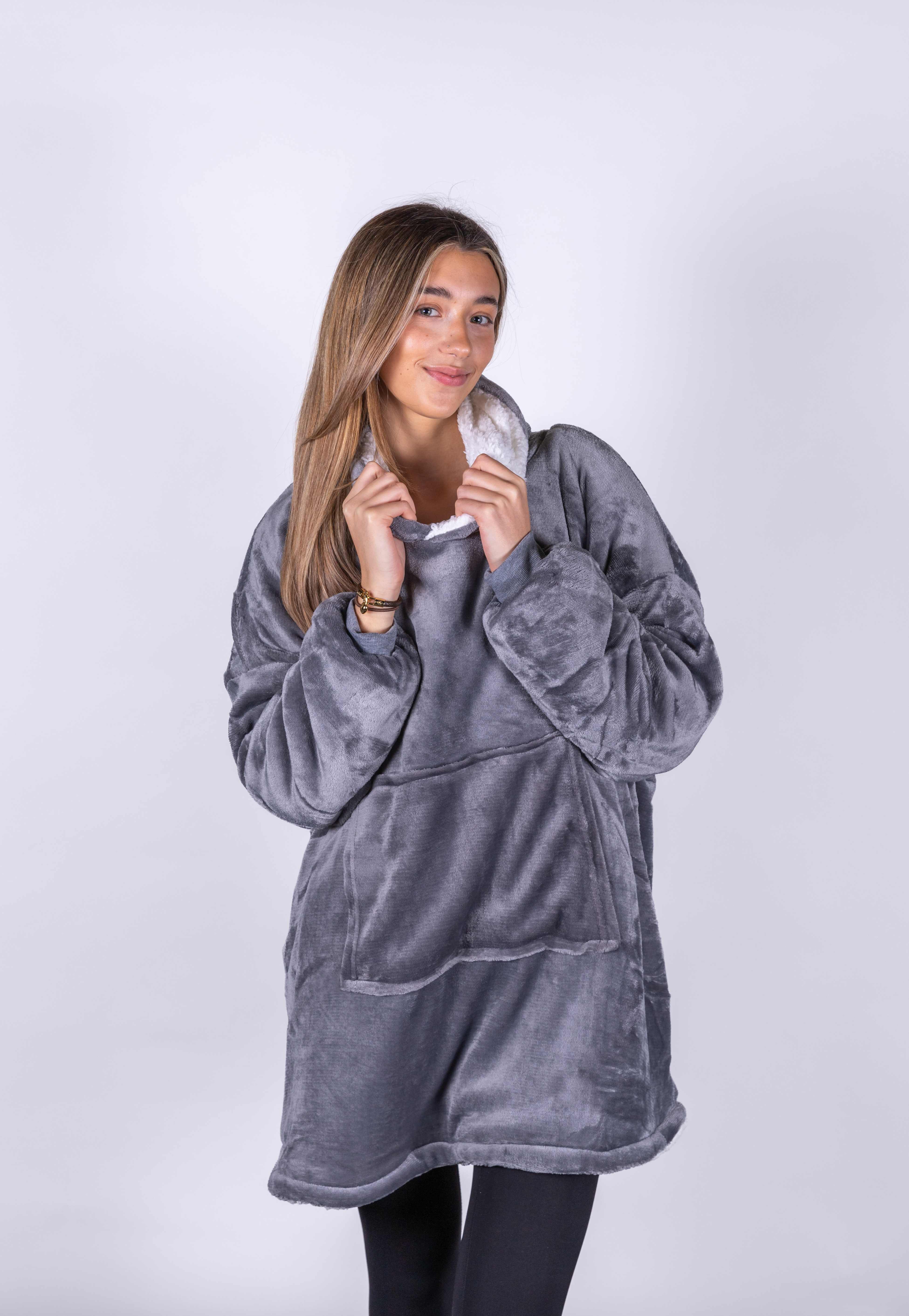 Sweat-shirts personnalisable RIBBON The Ribbon - Sweat à capuche en sherpa, réversible, confortable et oversize