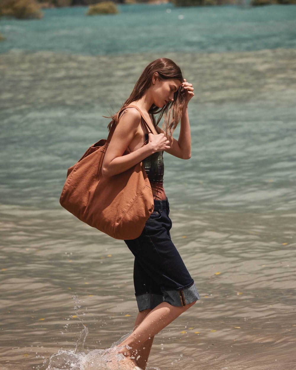 Sacs & Bagagerie personnalisable KIMOOD Sac de shopping en coton délavé