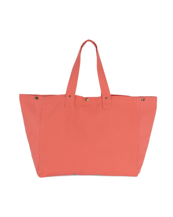 KIMOOD Shoppingtasche aus ausgewaschener Baumwolle Taschen personalisierbar