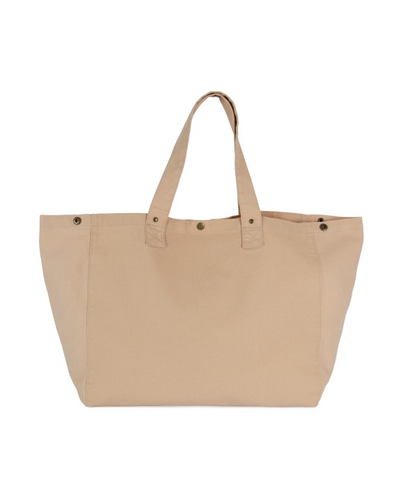 KIMOOD Shoppingtasche aus ausgewaschener Baumwolle Taschen personalisierbar