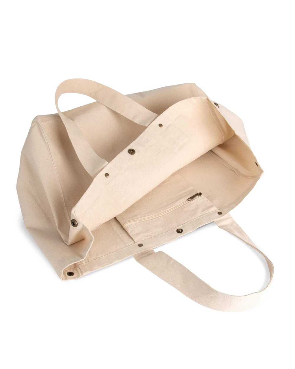 KIMOOD Shoppingtasche aus ausgewaschener Baumwolle Taschen personalisierbar