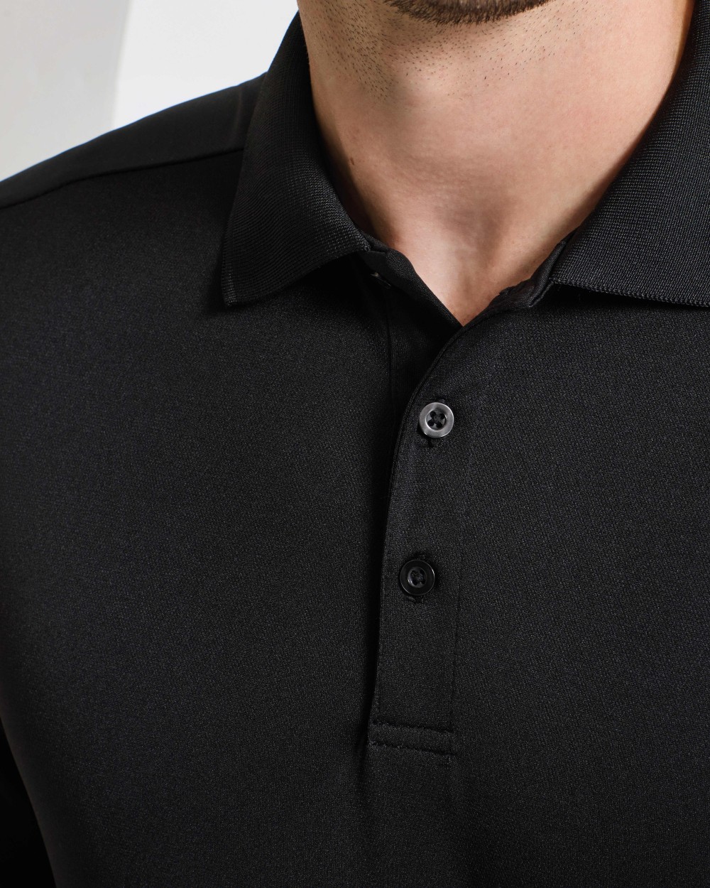 PREMIER Long sleeve Coolchecker® piqué polo Poloshirts personalisierbar