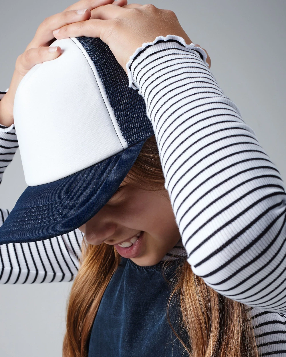 Petjes BEECHFIELD JUNIOR VINTAGE SNAPBACK TRUCKER voor bedrukking &amp; borduring