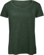 T-Shirts personnalisable B&C T-shirt Triblend col rond Femme