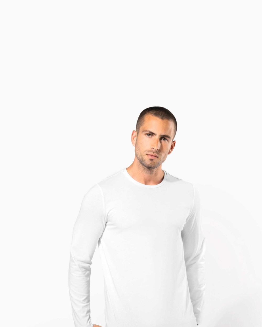 KARIBAN Langarm-T-Shirt mit Rundhalsausschnitt T-Shirts personalisierbar