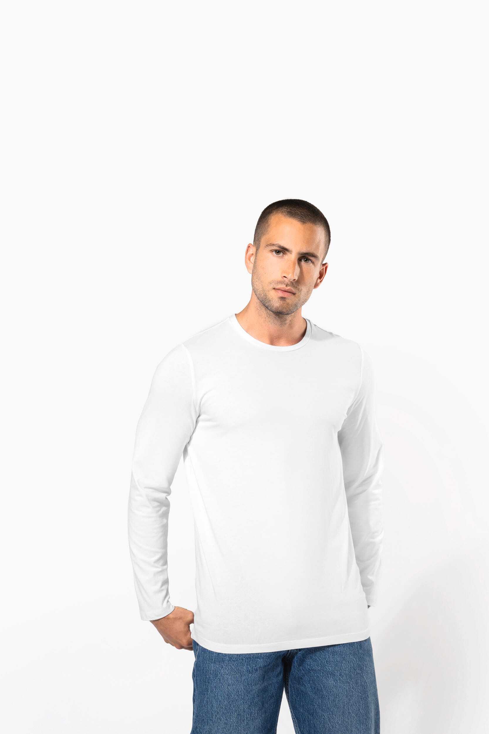 T-Shirts personnalisable KARIBAN T-shirt col rond manches longues homme