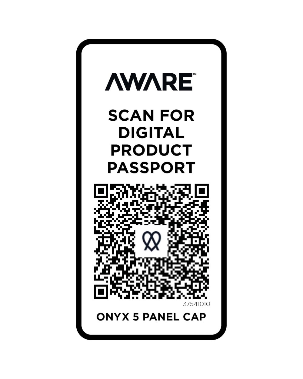 Petjes ELEVATE Onyx 5 panel Aware™ gerecyclede cap voor bedrukking &amp; borduring