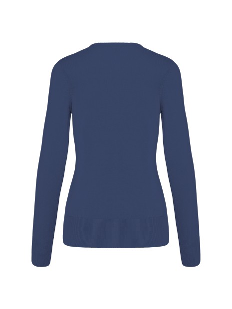 KARIBAN Pull col V femme /api/colors/ad672b31-05a4-4a7a-979a-b5fc02595a56 personnalisable