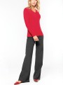 Pulls à personnaliser KARIBAN Pull col V femme 