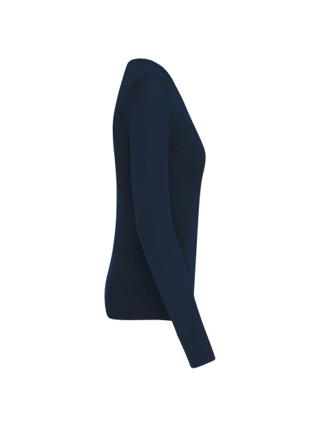 KARIBAN Pull col V femme  personnalisable