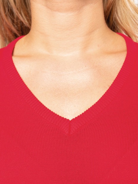 Pulls à personnaliser KARIBAN Pull col V femme 