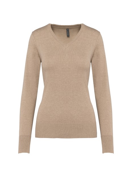 KARIBAN Pull col V femme /api/colors/4eadceb2-78b1-42eb-b553-1ff0d571c20e personnalisable