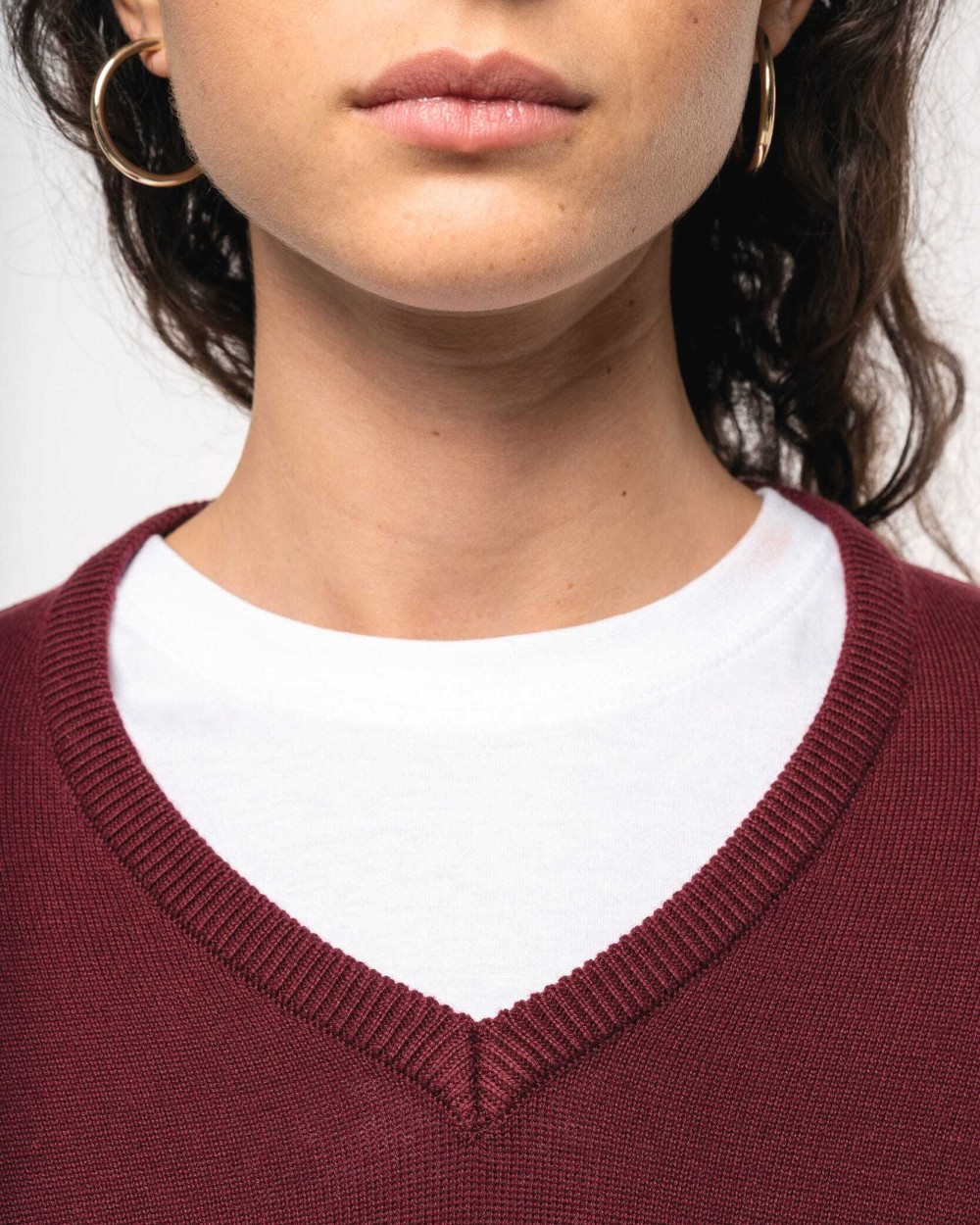 Pulls personnalisable KARIBAN Pull col V femme