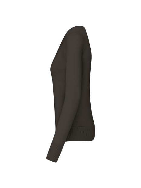 KARIBAN Pull col V femme /api/colors/3664e9be-231a-44a8-bacd-707b001b474c personnalisable