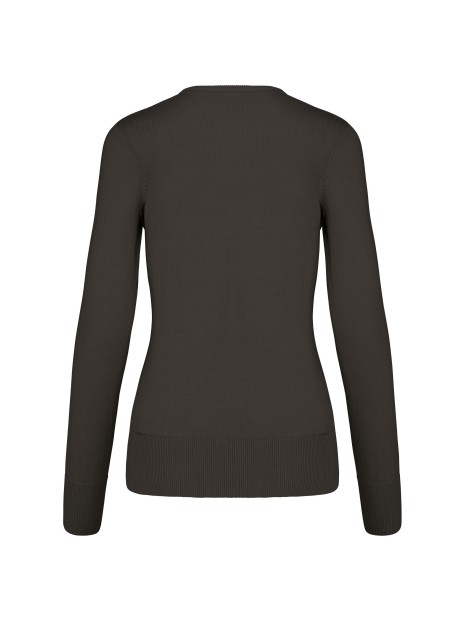 KARIBAN Pull col V femme /api/colors/3664e9be-231a-44a8-bacd-707b001b474c personnalisable