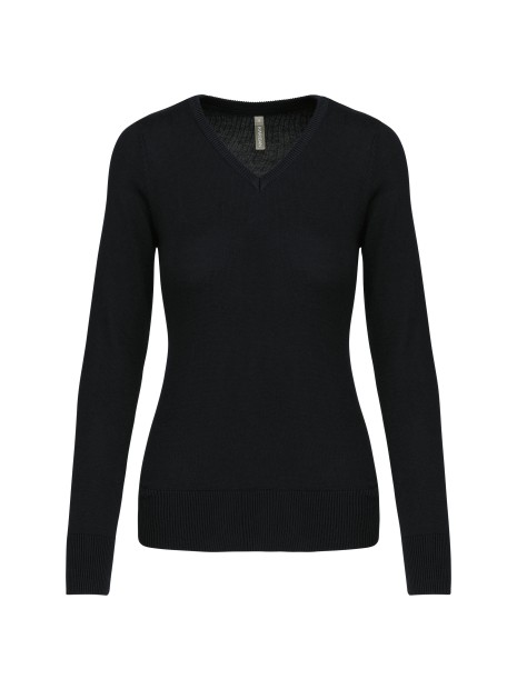 KARIBAN Pull col V femme /api/colors/b9fdad4a-5e94-45cb-8c03-c08b349b28c3 personnalisable