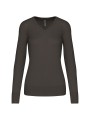 KARIBAN Pull col V femme /api/colors/3664e9be-231a-44a8-bacd-707b001b474c personnalisable
