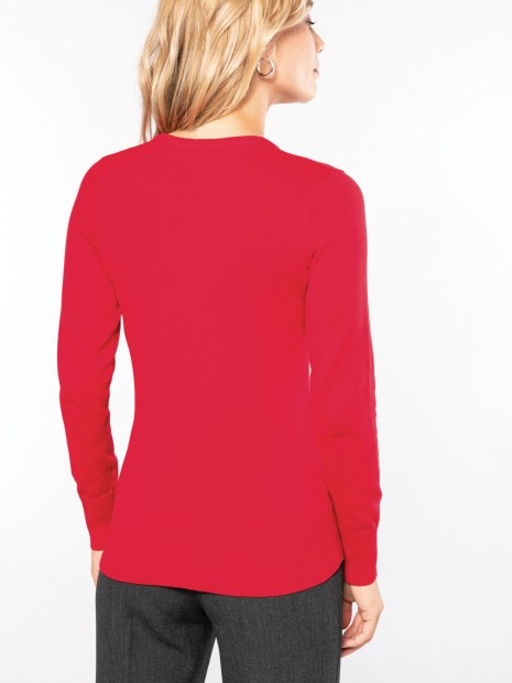 Pulls à personnaliser KARIBAN Pull col V femme 