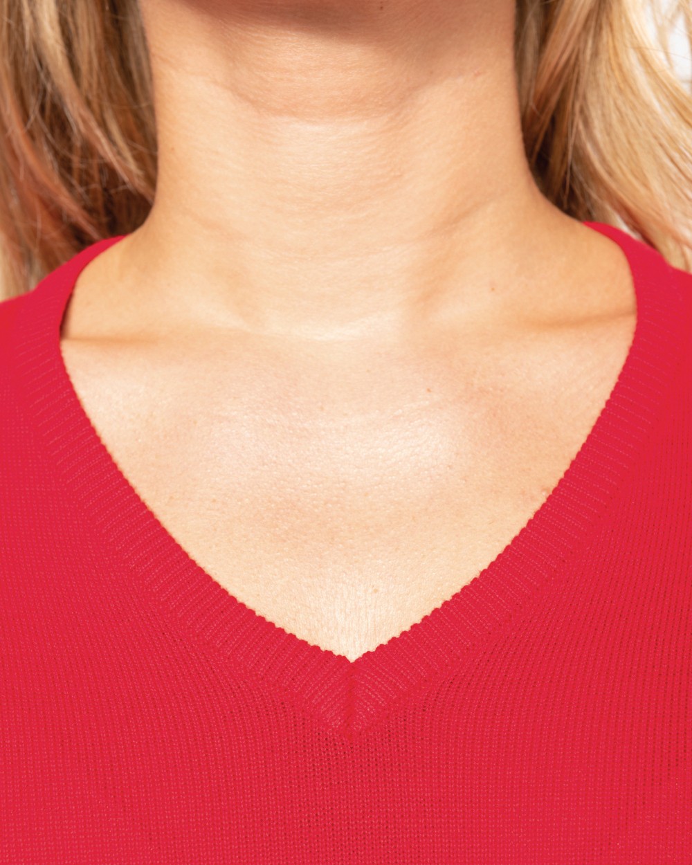 KARIBAN Damenpullover mit V-Ausschnitt Pullovers personalisierbar