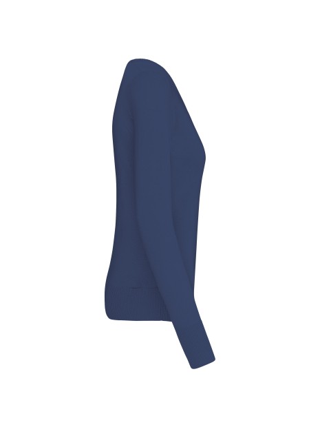 KARIBAN Pull col V femme /api/colors/ad672b31-05a4-4a7a-979a-b5fc02595a56 personnalisable
